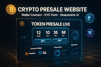 crypto exchange website ico website web3 presale website presale landing page