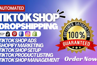 setup tiktok shop dropshipping and tiktok shop marketing