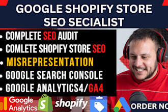 shopify store SEO specialist, google search console indexing and ga4