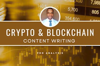 write crypto, blockchain, nft, SEO article as content writer