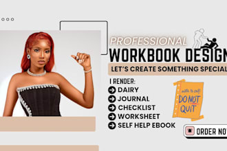do mental health self help workbook design journal tracker, canva workbook