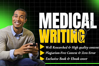 write quality health and fitness, medical ebook and ghostwriting