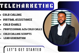 do telemarketing virtual assistant, professional b2b cold calling