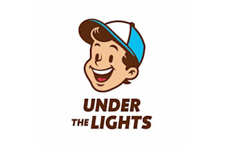 apparel brand cartoon man logo