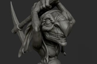 board game character creator, board game miniatures sculpting for 3d printing