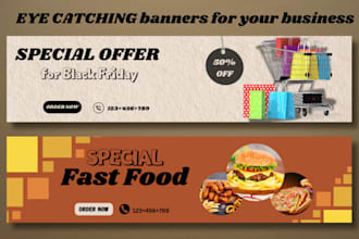 design custom web banners and professional social media headers
