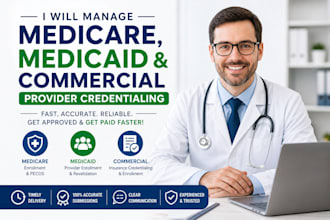 handle medicare medicaid insurance credentialing