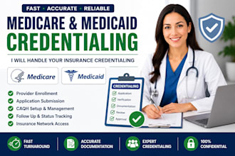 handle medicare medicaid insurance credentialing