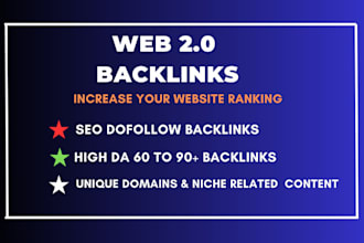 boost website with high quality web 2 0 backlinks your