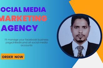 manage your facebook business page,linkedin,and all social media accounts