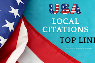 quality USA local citations, listing your business with live links