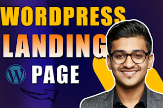 design wordpress landing page one page website sales funnel or homepage