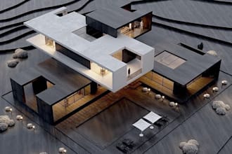 do a realistic physical 3d architecture model and deliver worldwide top rated