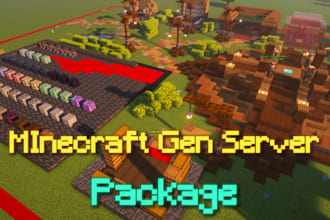 make a minecraft gen or genpvp server for you