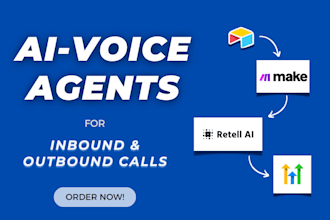 build automated ai voice call agent via retell ai bland ai vapi make n8n