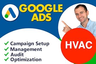 do hvac google ads setting up, optimization and management