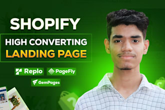 do profitable shopify landing page using pagefly gempages replo pagebuilder