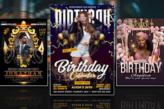 do night club event birthday party dj concert flyer poster