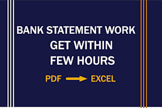 convert bank statements pdf to excel, csv, google sheet