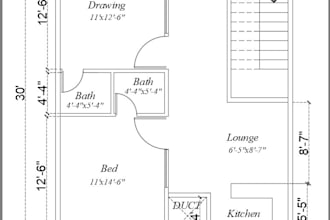 draft 2d architectural interior plan of your in autocad