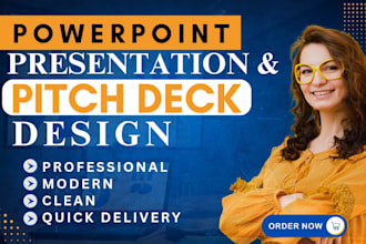 do powerpoint presentation and investor ready pitchdeck design