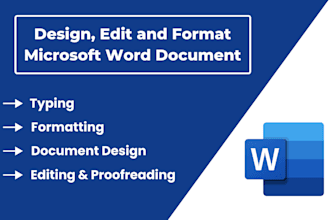 type, design, edit and format your microsoft word document