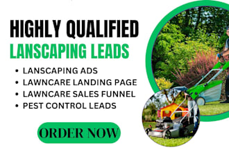 generate qualified landscaping leads garden clearing ads lawn care landing page