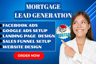mortgage website, mortgage leads, mortgage sales funnel, mortgage landing page