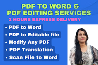 convert pdf to word or excel and scan pdf or image to word