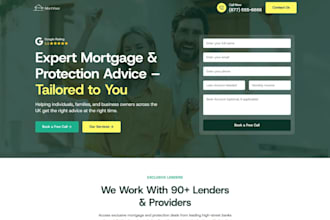 design mortgage website mortgage landing page mortgage calculator