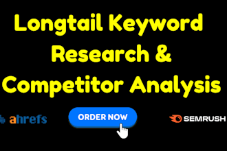 long tail keyword research and competitor analysis for SEO