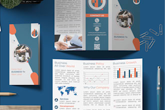 design flyer, bi fold, tri fold, brochure, company profile