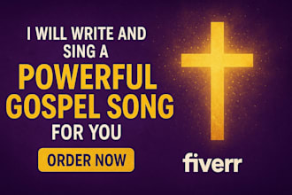create your christian music, gospel song or instrumental, edm, pop, hiphop