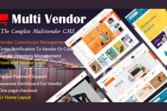 build multi vendor ecommerce website and marketplace website dokan wcfm with app
