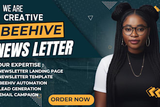 beehiiv newsletter, beehiive landing page, beehiiv template, email automation