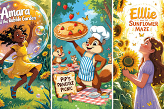 illustrate children story book illustration, children story, book illustration