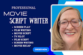 be your script writer for movie script, screenplay, screenwriter, tv series