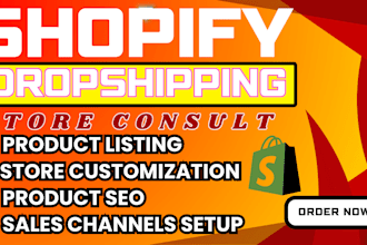 be your shopify dropshipping store manager, shopify store mentor to boost sales
