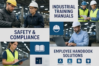 create industrial training material, employee training, safety training manual