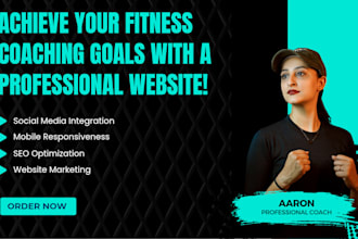 develop online health fitness website gym website for coach