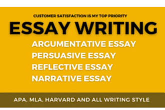 do urgent persuasive,essays argumentative, reflective,essays and informative