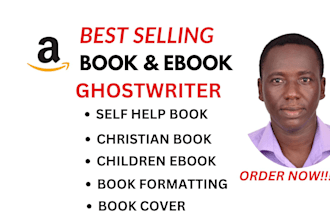 be your christian ebook ghostwriter, self help ebook writer, nonfiction ebook