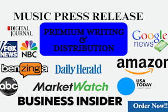 write your new music press release