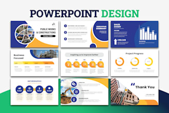 design corporate powerpoint presentation, google slides, keynote, or pitch deck