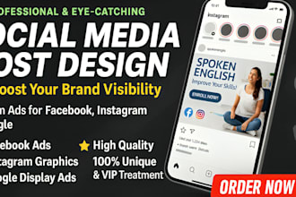 design creative and engaging social media post and graphics social media manager