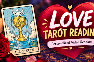 create a personalized love tarot reading video in less than 24 hours