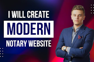 design notary website, notary public site, notary landing page, wordpress page
