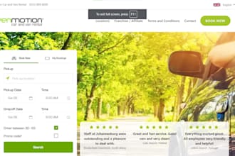 design car rental website car dealership shopify store booking website