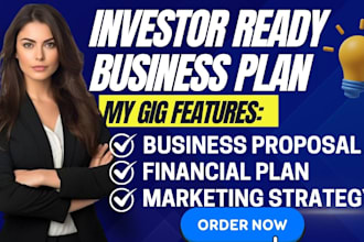 write an investor ready business plan for your startup