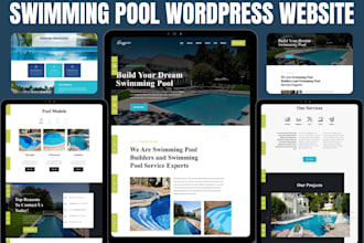 design swimming pool wordpress website pool swimming website for pool service